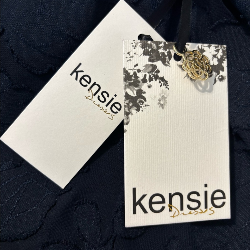 Kenzie Dresses Navy Lace Bell Sleeve mini semi formal dress - Picture 8 of 10